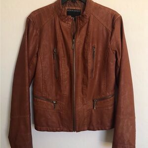 Bernardo Brown Leather Jacket